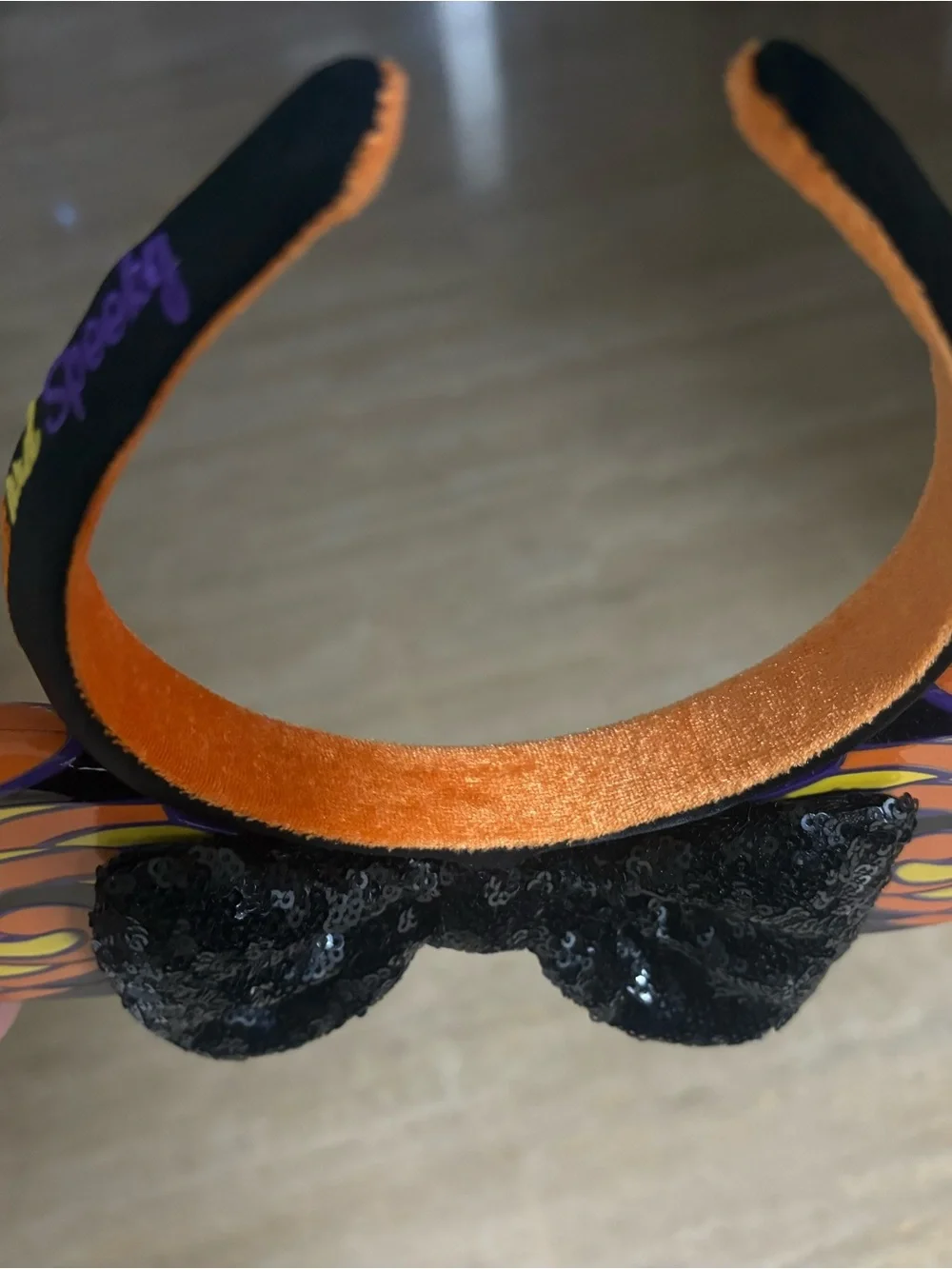 NWOT Disney Halloween lollipop swirl Minnie ears